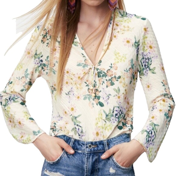 ZARA Floral women  Top - Picture 1 of 6